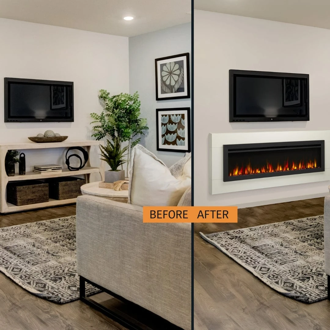 SimpliFire 40-in Allusion Slim Linear Electric Fireplace 8 SimpliFire 40-in Allusion Slim Linear Electric Fireplace - Image 8