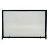 Single Panel Fireplace Screen Black Wrought Iron S129