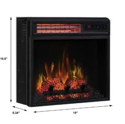 ClassicFlame 18-In SpectraFire Infrared Electric Fireplace Insert -electric fireplace Store Twin Star 18II332FGL Dimensions