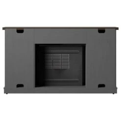 Killian Electric Fireplace TV Stand In Huron Gray 22 Killian Electric Fireplace TV Stand In Huron Gray -electric fireplace Store Twin Star 18MM6127 TPG22S Back