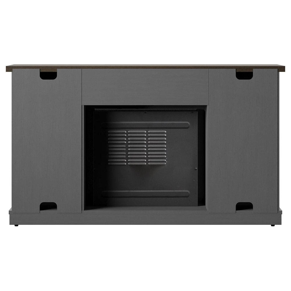Killian Electric Fireplace TV Stand In Huron Gray 11 Killian Electric Fireplace TV Stand In Huron Gray - Image 11