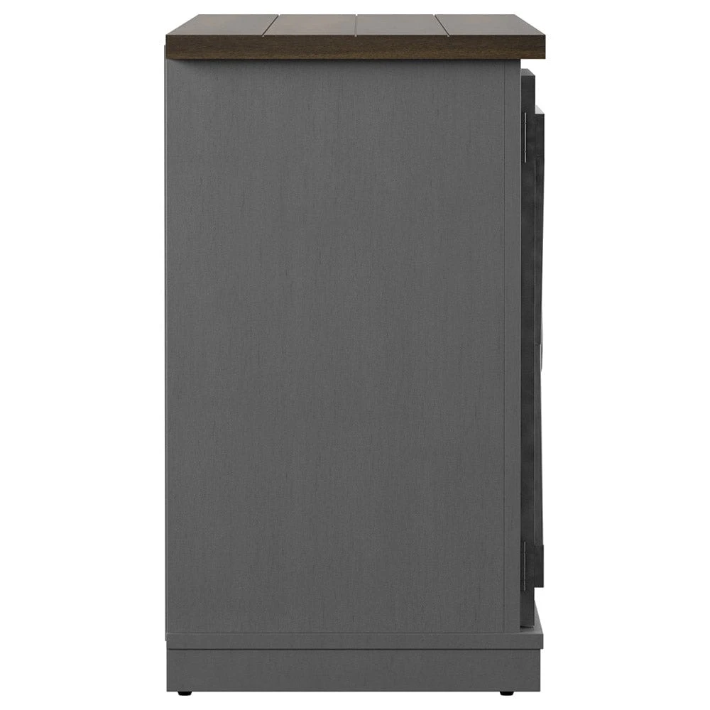 Killian Electric Fireplace TV Stand In Huron Gray 9 Killian Electric Fireplace TV Stand In Huron Gray - Image 9