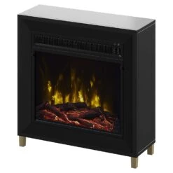 Dorrance Electric Fireplace Mantel Package In Black -electric fireplace Store Twin Star 18WM6910 PB01S Black Orange Ember Bed Yellow Flame Left Tilt c827238a cc4c 4f76 9f8a 2e06f850fd1a