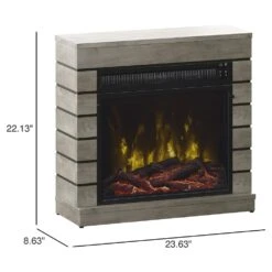 Harlan Electric Fireplace Mantel Package In Valley Pine -electric fireplace Store Twin Star 18WM90571 PI23S Dimension in