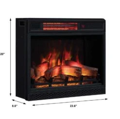 ClassicFlame 23-in 3D Spectrafire Plus Infrared Electric Fireplace Insert -electric fireplace Store Twin Star 23II042FGL Dimensions 9a4fbd01 dec2 4ad2 be68 7e01ad9b171a