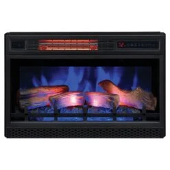 Greatlin Electric Fireplace Entertainment Center In Black Walnut -electric fireplace Store Twin Star 26II042FGL Black Blue Ember Bed Glowing Logset Blue Flame Front 1 c60a3e9d f3aa 41a7 bab4 f0e9a8e4eed8