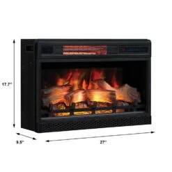 ClassicFlame 26-In 3D SpectraFire Plus Infrared Electric Insert & Trim Kit -electric fireplace Store Twin Star 26II042FGL BBKIT 26 Dimensions cfcdc724 182f 4e86 ab14 18e7976fc2e7