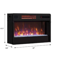 ClassicFlame 26-In 3D SpectraFire Plus Contemporary Insert With Trim 17 ClassicFlame 26-In 3D SpectraFire Plus Contemporary Insert With Trim -electric fireplace Store Twin Star 26II342FGT BBKIT 26 Dimensions
