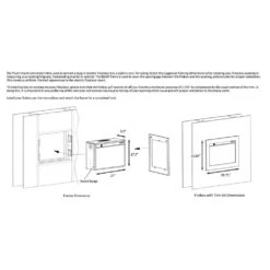 ClassicFlame 26-In 3D SpectraFire Plus Contemporary Insert With Trim 18 ClassicFlame 26-In 3D SpectraFire Plus Contemporary Insert With Trim -electric fireplace Store Twin Star 26II342FGT BBKIT 26 Framing Dimensions