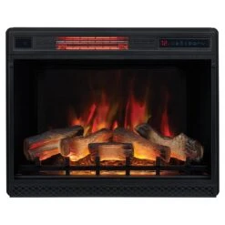 ClassicFlame 28-In 3D SpectraFire Plus Infrared Electric Insert & Trim Kit -electric fireplace Store Twin Star 28II042FGL BBKIT 28 Black 3D Infraded Ember Bed Glowing Logset Multi Flame bba1649d 64fb 42ad b7ec 88c0997c01b6