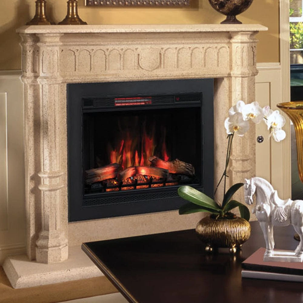 ClassicFlame 33-In 3D Spectrafire Plus Infrared Electric Fireplace Insert 1 ClassicFlame 33-In 3D Spectrafire Plus Infrared Electric Fireplace Insert