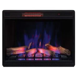ClassicFlame 33-In 3D SpectraFire Plus Infrared Electric Insert & Trim Kit 15 ClassicFlame 33-In 3D SpectraFire Plus Infrared Electric Insert & Trim Kit -electric fireplace Store Twin Star 33II042FGL BBKIT 33 Black 3D Infraded Ember Bed Glowing Logset Multi Flame Front 2