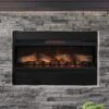 ClassicFlame 42-In 3D Spectrafire Plus Infrared Electric Fireplace Insert -electric fireplace Store Twin Star 42II042FGT Black 3D Infraded Ember Bed Logset Multi Flame Closeup