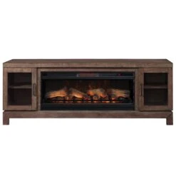 Berkeley 76-In Infrared Electric Fireplace TV Stand In Spanish Gray -electric fireplace Store Twin Star 42MM6018 I614 and 42II042FGT Black Orange Glowing Ember Bed Multi Flame Front efd043ae 68e1 4f45 84d2 40d13d3d6a68