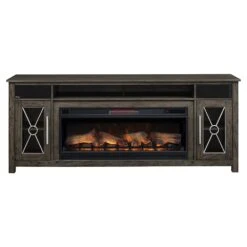 Heathrow 76-in Electric Fireplace Entertainment Center In Tifton Oak -electric fireplace Store Twin Star 42MMS6342 O131 42II042FGT Black 3D Infraded Logset Multi Flame Front 3 2c9a557b 363b 47ed a9a3 86cd0d44d7c1