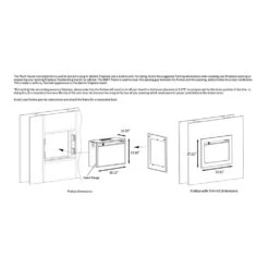 ClassicFlame 28-Inch Electrical Fireplace Flush Mount Conversion Kit -electric fireplace Store Twin Star BBKIT 28 Black Dimensions b446f7ba 4e4c 476a 9a73 6c59bac9fb7e