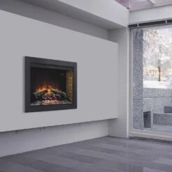 ClassicFlame 33-Inch Electrical Fireplace Flush Mount Conversion Kit -electric fireplace Store Twin Star BBKIT 33 Black Logset Orange Flame Lifestyle a2fc9aff 7d68 484d 9167 4eb65765277a