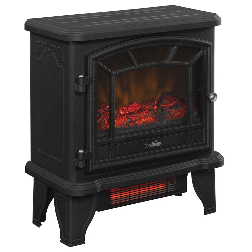 Duraflame 550 Black Infrared Freestanding Electric Fireplace Stove With Remote Control 5 Duraflame 550 Black Infrared Freestanding Electric Fireplace Stove With Remote Control - Image 5