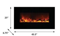 Amantii WM-FM Series 34-In Built-In Or Wall Mount Electric Fireplace - WM-FM-34-4423 -electric fireplace Store WM FM 34 4423 LA