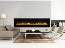 Amantii WM-FM Series 88-In Built-in Or Wall Mount Electric Fireplace - WM-FM-88-10023
