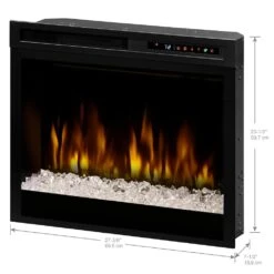 Dimplex Nova 28-In Multi-Fire XHD Contemporary Electric Fireplace Insert -electric fireplace Store XHD28G Dimensions