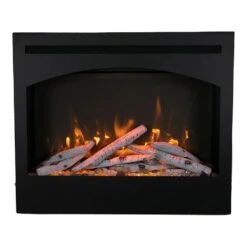 Amantii Zero Clearance Series Arched 31-In Built-In Electric Fireplace - ZECL-31-3228-STL-ARCH -electric fireplace Store ZECL 31 3228 STL CRV Silo 1 3db3651d 989f 4920 a7f3 90ec818c2c57