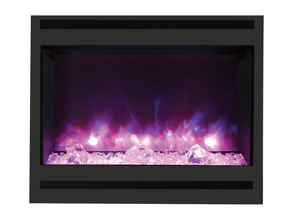 Amantii Zero Clearance Series Square 31-In Built-In Electric Fireplace - ZECL-31-3228-STL-SQR 4 Amantii Zero Clearance Series Square 31-In Built-In Electric Fireplace - ZECL-31-3228-STL-SQR - Image 4